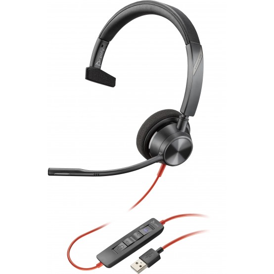Casca HP Poly Blackwire 3310 Microsoft Teams Certified USB-A Headset 767F6AA