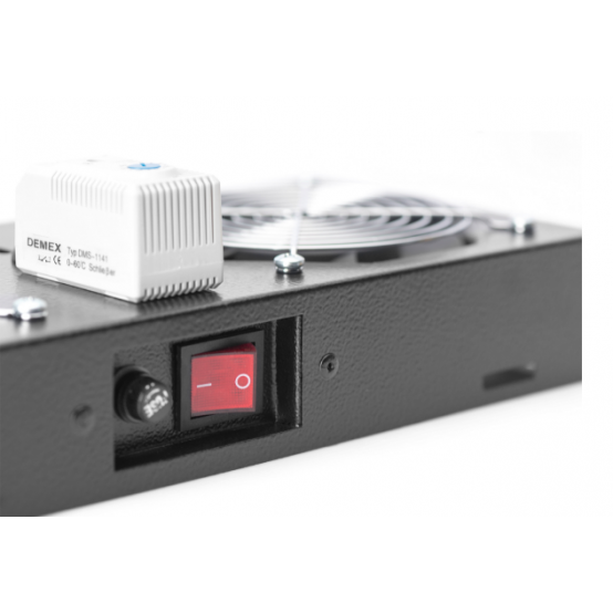Cooler Digitus  DN-19 FAN-2-WM-T-SW