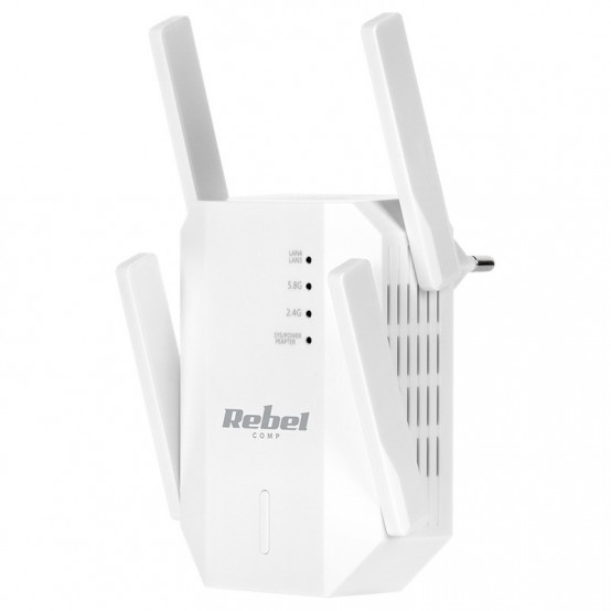 Access point Rebel RANGE EXTENDER REPEATER 2.4-5 GHZ REBEL KOM1031