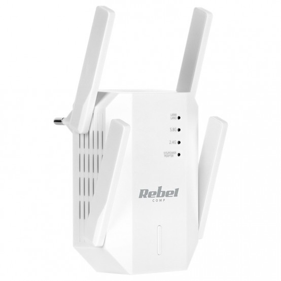 Access point Rebel RANGE EXTENDER REPEATER 2.4-5 GHZ REBEL KOM1031