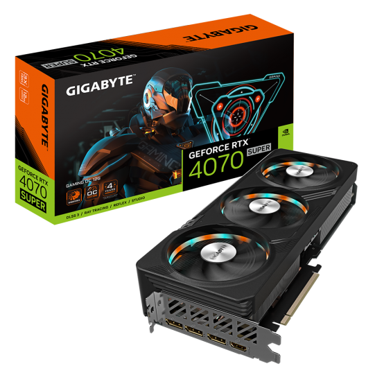Placa video GigaByte GeForce RTX 4070 SUPER GAMING OC 12G GV-N407SGAMING OC-12GD