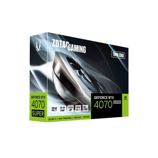 Placa video Zotac GeForce RTX 4070 SUPER Twin Edge 12GB GDDR6X ZT-D40720E-10M