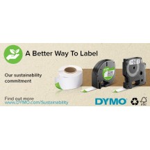 Hartie Dymo S0718060 D1 16959 Permanent Polyester Tape 12mm x 5,5m Black on White DY16959