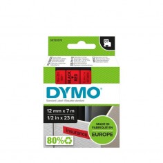 Hartie Dymo S0720570 D1 45017 Tape 12mm x 7m Black on Red DY45017 2