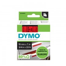 Hartie Dymo S0720870 D1 45807 Tape 19mm x 7m Black on Red DY45807