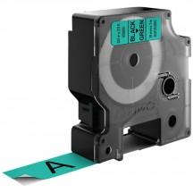 Hartie Dymo S0720890 D1 45809 Tape 19mm x 7m Black on Green DY45809