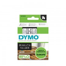 Hartie Dymo S0720930 D1 53713 Tape 24mm x 7m Black on White DY53713