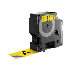 Hartie Dymo S0720980 D1 53718 Tape 24mm x 7m Black on Yellow DY53718