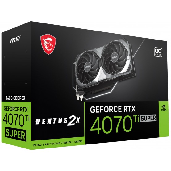 Placa video MSI GeForce RTX 4070 Ti SUPER 16G VENTUS 2X OC V513-615R