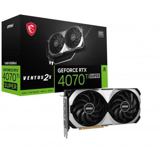 Placa video MSI GeForce RTX 4070 Ti SUPER 16G VENTUS 2X OC V513-615R