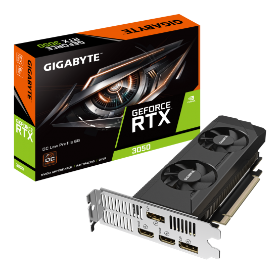Placa video GigaByte GeForce RTX 3050 OC Low Profile 6G GV-N3050OC-6GL
