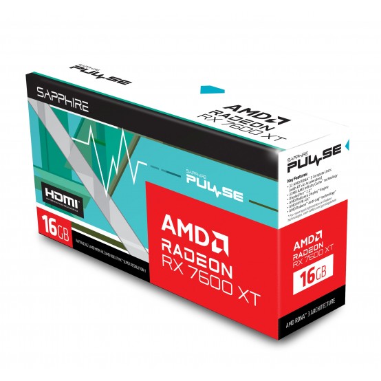 Placa video Sapphire PULSE AMD Radeon RX 7600 XT 16G GDDR6 11339-04-20G