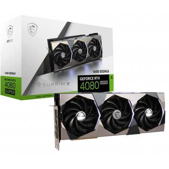 Placa video MSI GeForce RTX 4080 SUPER 16G SUPRIM X V511-248R