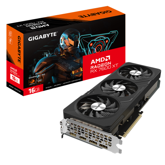 Placa video GigaByte Radeon RX 7600 GAMING OC 8G GV-R76XTGAMING OC-16GD
