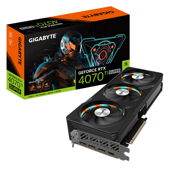 Placa video GigaByte GeForce RTX 4070 Ti SUPER GAMING OC 16G GV-N407TSGAMING OC-16GD