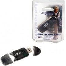 Card reader LogiLink Cardreader USB 2.0 Stick external for SD/MMC CR0007