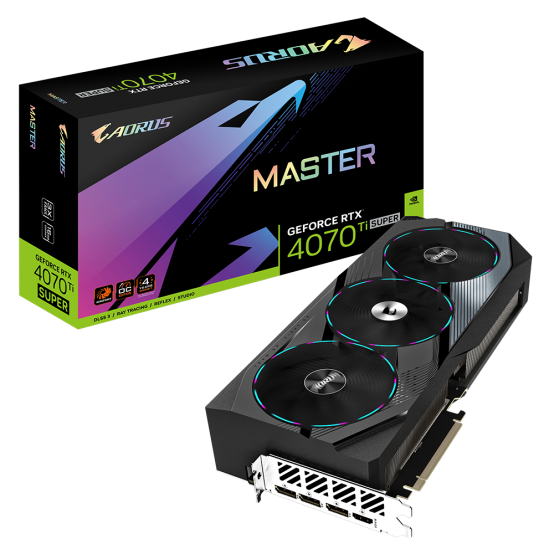 Placa video GigaByte AORUS GeForce RTX 4070 Ti SUPER MASTER 16G GV-N407TSAORUS M-16GD