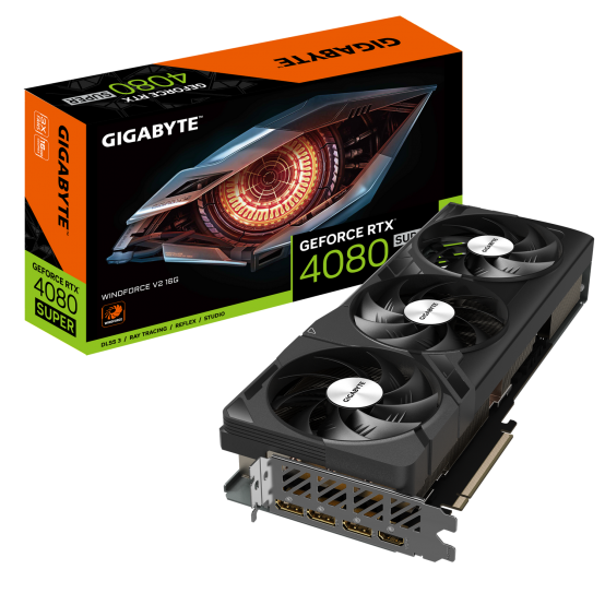 Placa video GigaByte GeForce RTX 4080 SUPER WINDFORCE 16G GV-N408SWF3-16GD