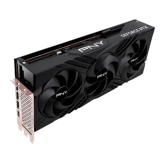 Placa video PNY GeForce RTX 4080 SUPER 16GB VERTO Overclocked Triple Fan DLSS 3 VCG4080S16TFXPB1-O