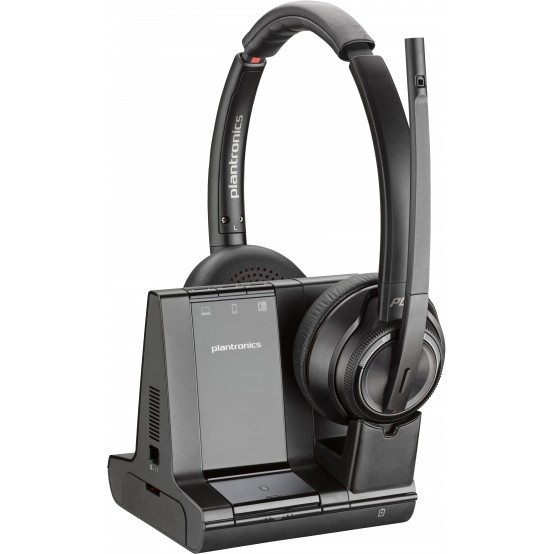 Casca HP Poly Savi 8220 UC Microsoft Teams Certified DECT 1880-1900 MHz USB-A Headset EMEA - INTL English Loc  Euro plug 8D3F5A