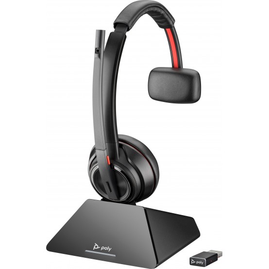 Casca HP Poly Savi 8210-M Office DECT 1880-1900 MHz Single Ear Headset EMEA - INTL English Loc  Euro plug 8D3J8AAABB