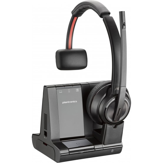 Casca HP Poly Savi 8210 Office DECT 1880-1900 MHz Single Ear Headset EMEA - INTL English Loc  Euro plug 8D3K5AAABB