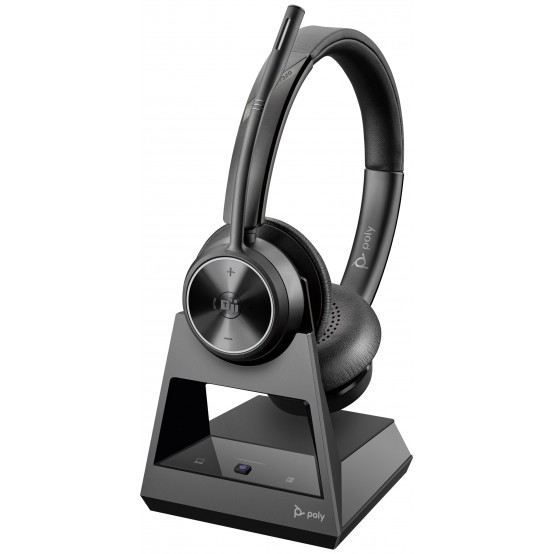 Casca HP Poly Savi 7320 Stereo Microsoft Teams Certified DECT 1880-1900 MHz Top EMEA - INTL English Loc  Euro plug 8Y9B9AAABB