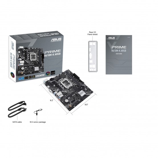 Placa de baza ASUS PRIME H610M-K ARGB 90MB1G90-M0EAY0