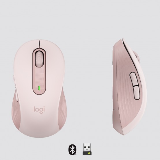 Mouse Logitech Signature M650 L Left Bluetooth Mouse - Rose 910-006237