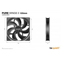 Ventilator be quiet! Pure Wings 3 120mm BL104