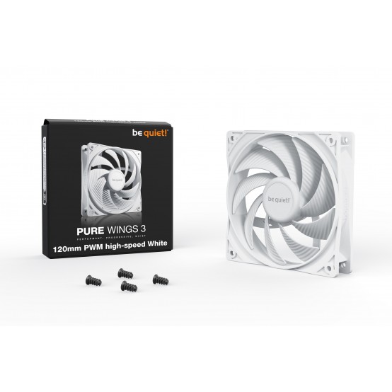 Ventilator be quiet! Pure Wings 3 White 120MM PWM High Speed BL111