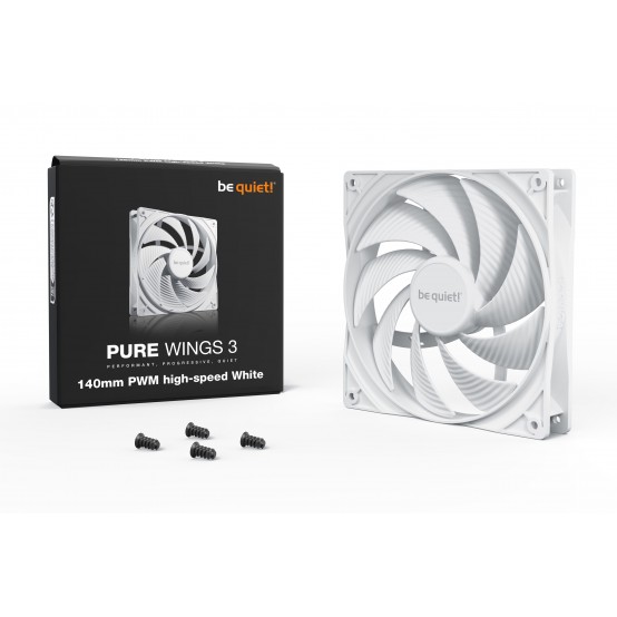 Ventilator be quiet! Pure Wings 3 White 140MM PWM high speed BL113