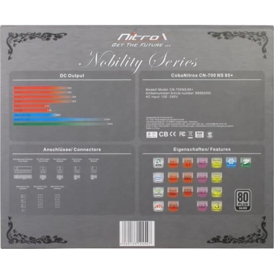Sursa Inter-Tech CobaNitrox Nobility 700W CN-700NS85+