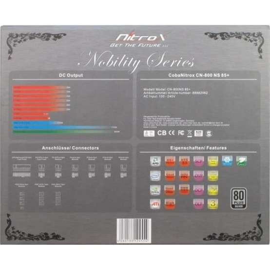 Sursa Inter-Tech CobaNitrox Nobility 800W CN-800NS85+
