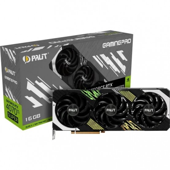 Placa video Palit GeForce RTX 4070 Ti SUPER GamingPro NED47TS019T2-1043A