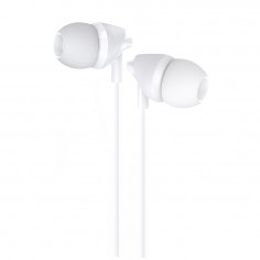 Casca USAMS Wired Earphones Plastic EP-39 - In-ear, Jack 3.5mm, Microphone, 1.2m - White US-SJ387