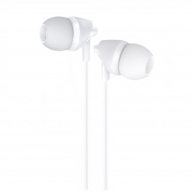 Casca USAMS Wired Earphones Plastic EP-39 - In-ear, Jack 3.5mm, Microphone, 1.2m - White US-SJ387