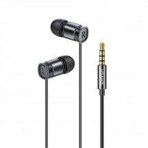 Casca USAMS Wired Earphones EP-46 Mini - Jack 3.5mm with Microphone, 1.2m - Black HSEP4601