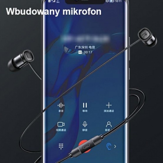Casca USAMS Wired Earphones EP-46 Mini - Type-C with Microphone, 1.2m - Black HSEP4603