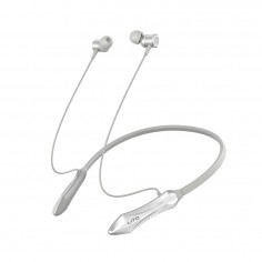 Casca Lito Bluetooth Earphones - Wireless Neckband Earbuds for Sport, with Microphone, Bluetooth V5.3, 160mAh - Silver LT-V135