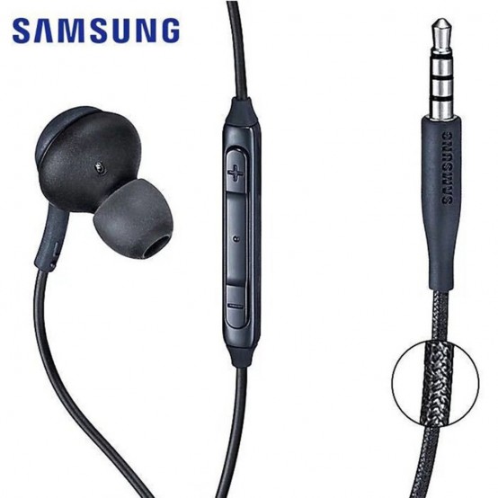 Casca Samsung Wired Earphones - Jack 3.5mm, In-Ear, Microphone, Volume Control, 1.2m - Black (Bulk Packing) EO-IG955BSE