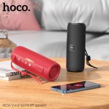 Boxe Hoco Wireless Speaker Vocal  - TWS, Waterproof, with Dual Dynamic Units 360°, Bluetooth 5.3, 10W - Red HC16