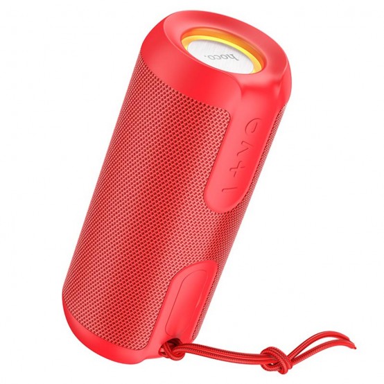 Boxe Hoco Wireless Speaker Artistic Sports  - Bluetooth 5.1, FM, TF Card, U Disk, RGB Lights, 10W, 1200mAh - Red BS48