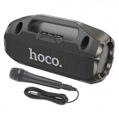 Boxe Hoco Wireless Speaker Rick Sports  - Portable, Bluetooth 5.3, TF, USB, AUX, FM, RGB Lights, 10W - Black HA3