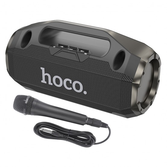 Boxe Hoco Wireless Speaker Rick Sports  - Portable, Bluetooth 5.3, TF, USB, AUX, FM, RGB Lights, 10W - Black HA3