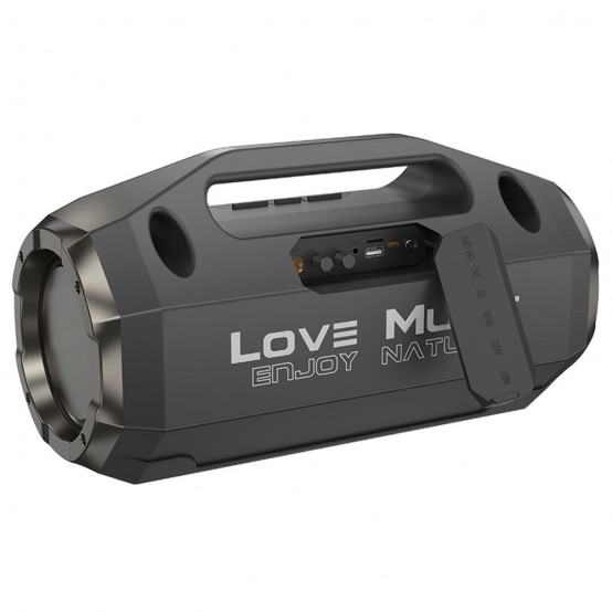 Boxe Hoco Wireless Speaker Rick Sports  - Portable, Bluetooth 5.3, TF, USB, AUX, FM, RGB Lights, 10W - Black HA3