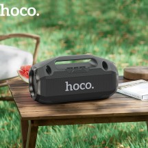 Boxe Hoco Wireless Speaker Rick Sports  - Portable, Bluetooth 5.3, TF, USB, AUX, FM, RGB Lights, 10W - Black HA3