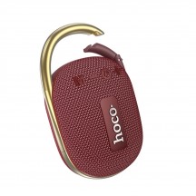 Boxe Hoco Wireless Speaker Easy Joy Sports  - Bluetooth 5.3, TWS, Hi-Fi with Belt Holder - Wine Red HC17