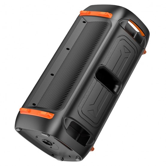 Boxe Hoco Wireless Speaker Manhattan  - BT V5.1, TF Card, USB, AUX, FM, 40W, 3600mAh, with Mic and RGB Lights - Black BS53