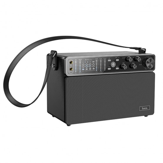 Boxe Hoco Wireless Speaker Chanter  - Bluetooth 5.0, TF Card, U Disk, AUX, with Double Mic, 120W, 4000mAh - Black BS50